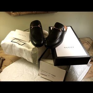COPY - Gucci Princetown Black Leather Mules